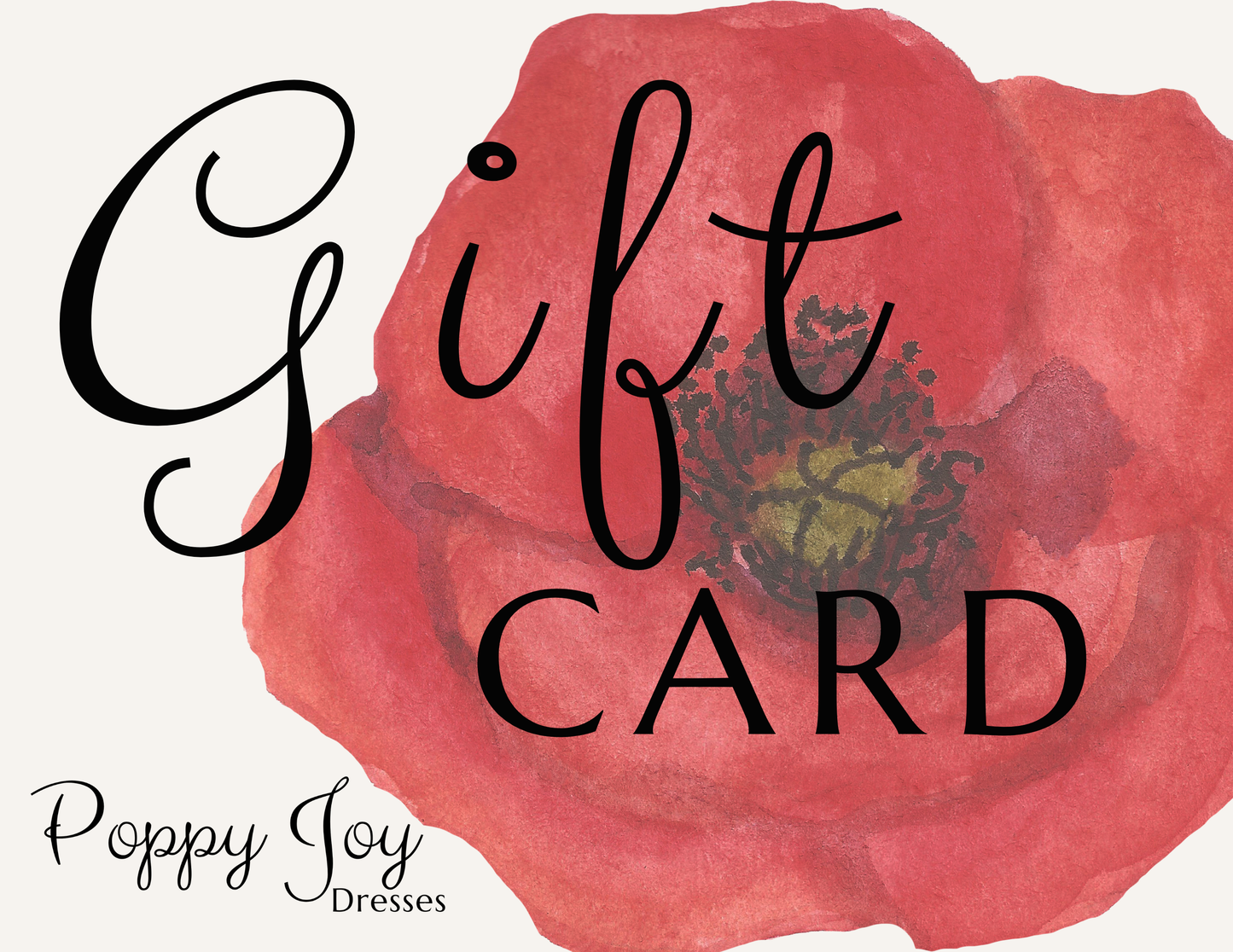 Poppy Joy Dresses Gift Card