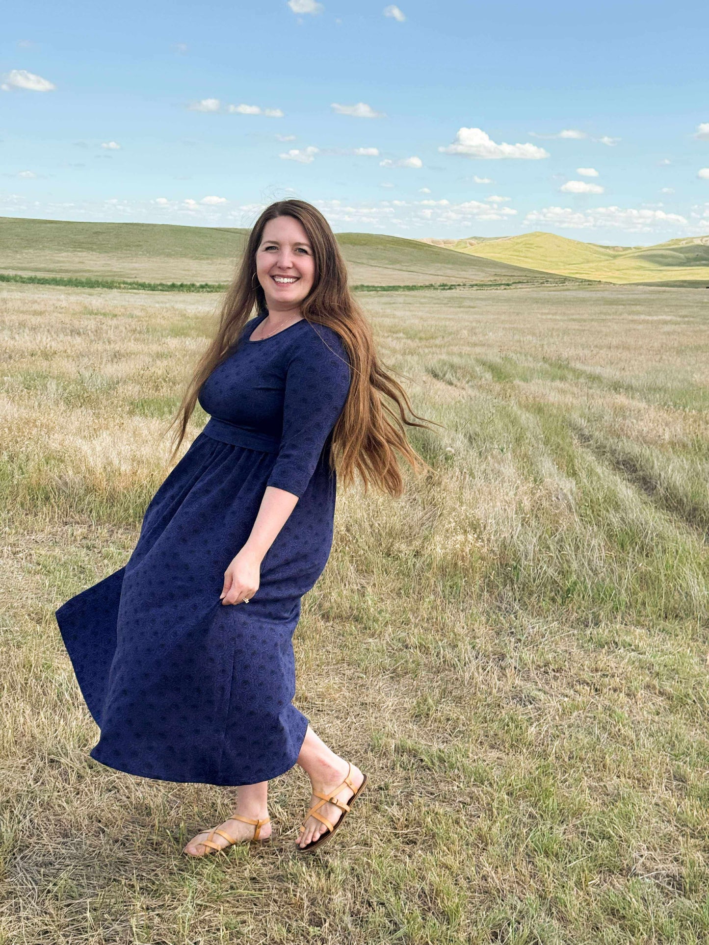 Women's Midnight Rose Dress (Nursing and Non-Nursing Options)