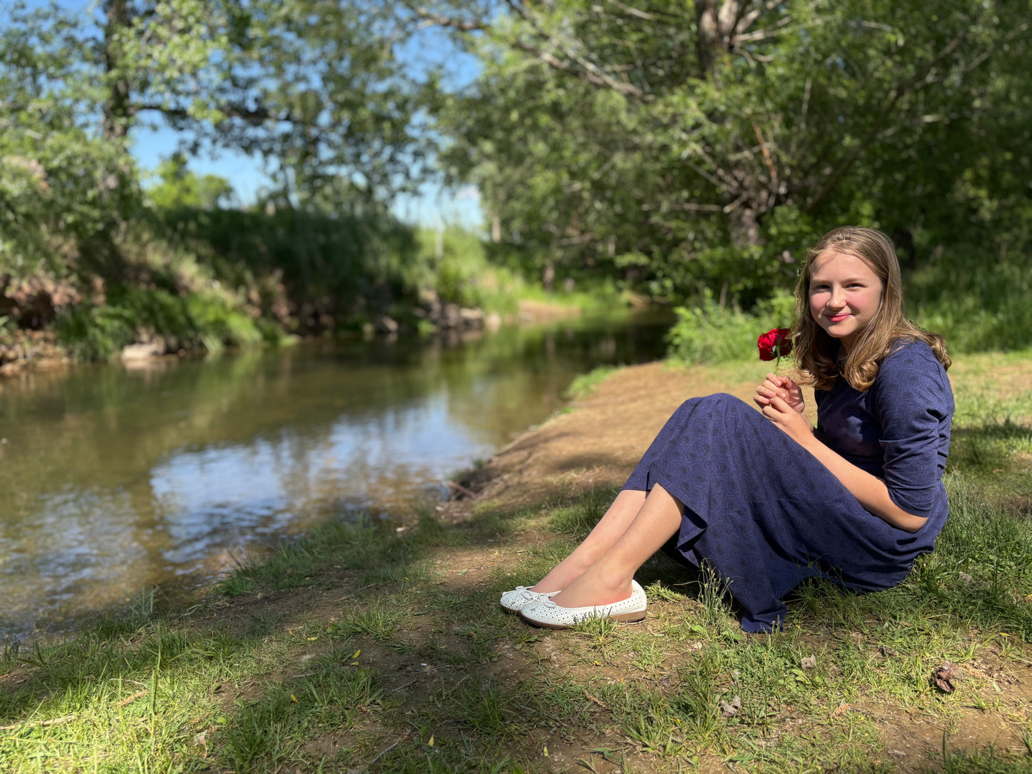 Women's Midnight Rose Dress (Nursing and Non-Nursing Options)