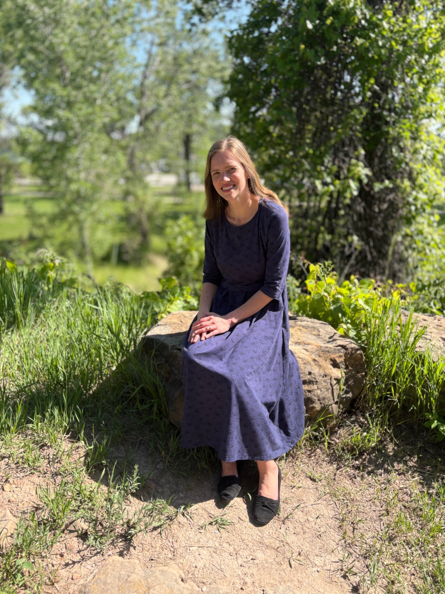 Women's Midnight Rose Dress (Nursing and Non-Nursing Options)