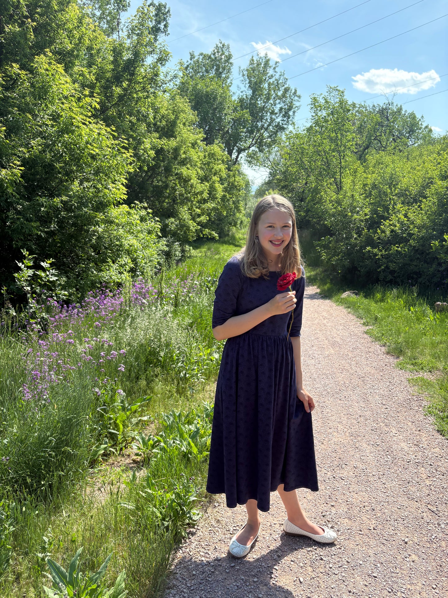 Women's Midnight Rose Dress (Nursing and Non-Nursing Options)