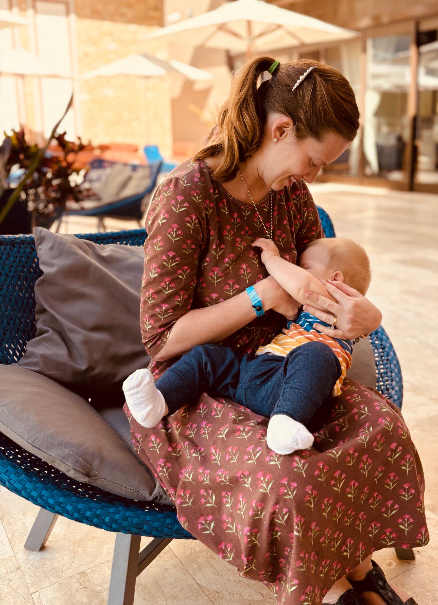 Women's Bloom Through It All Dress (Nursing and Non-Nursing Options)