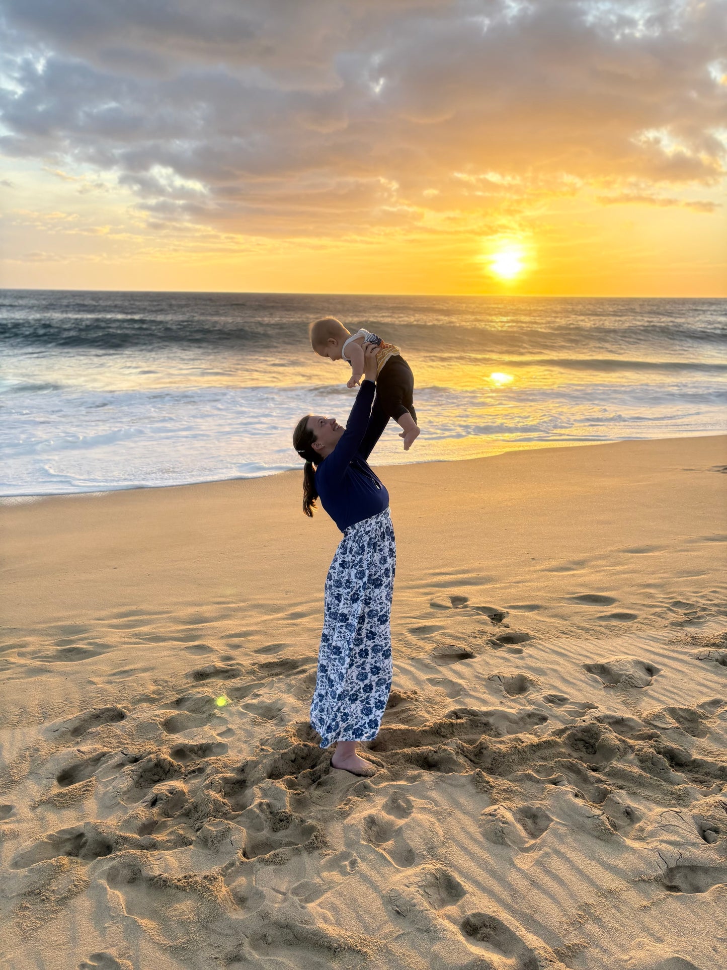 Women's Blue Horizon Dress (Nursing and Non-Nursing Options)