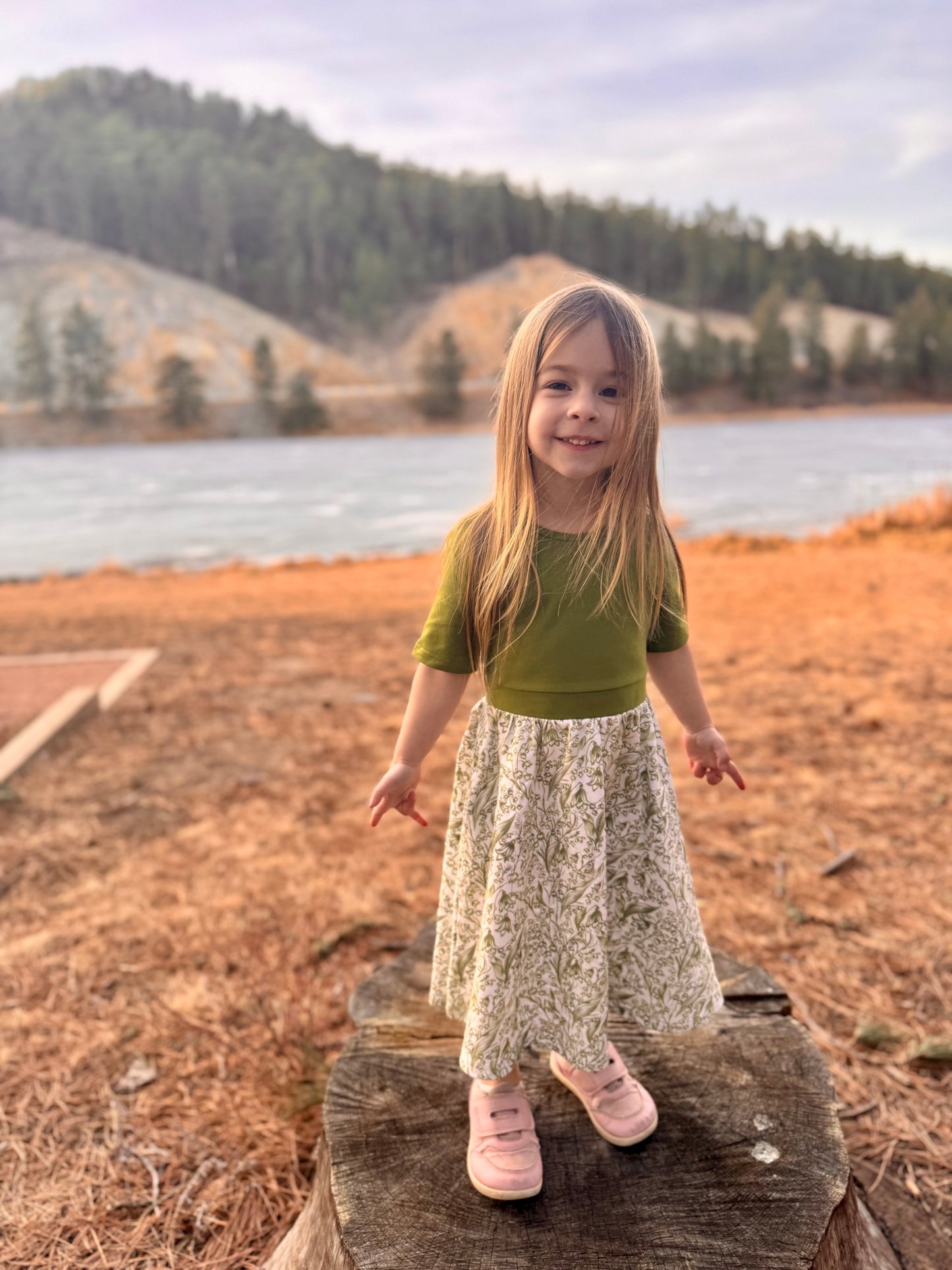 Little Girls Lily of the Valley Dress