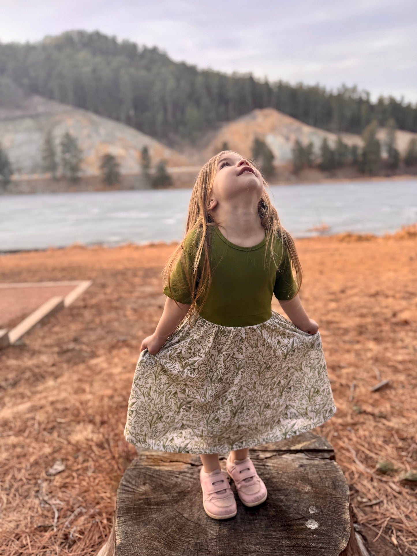 Little Girls Lily of the Valley Dress