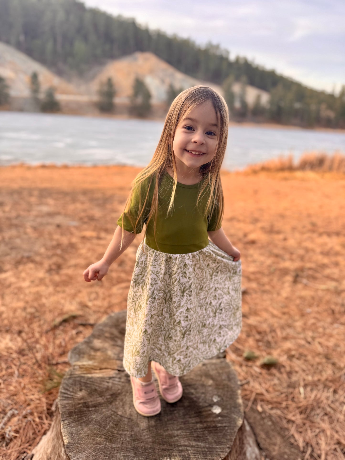 Little Girls Lily of the Valley Dress