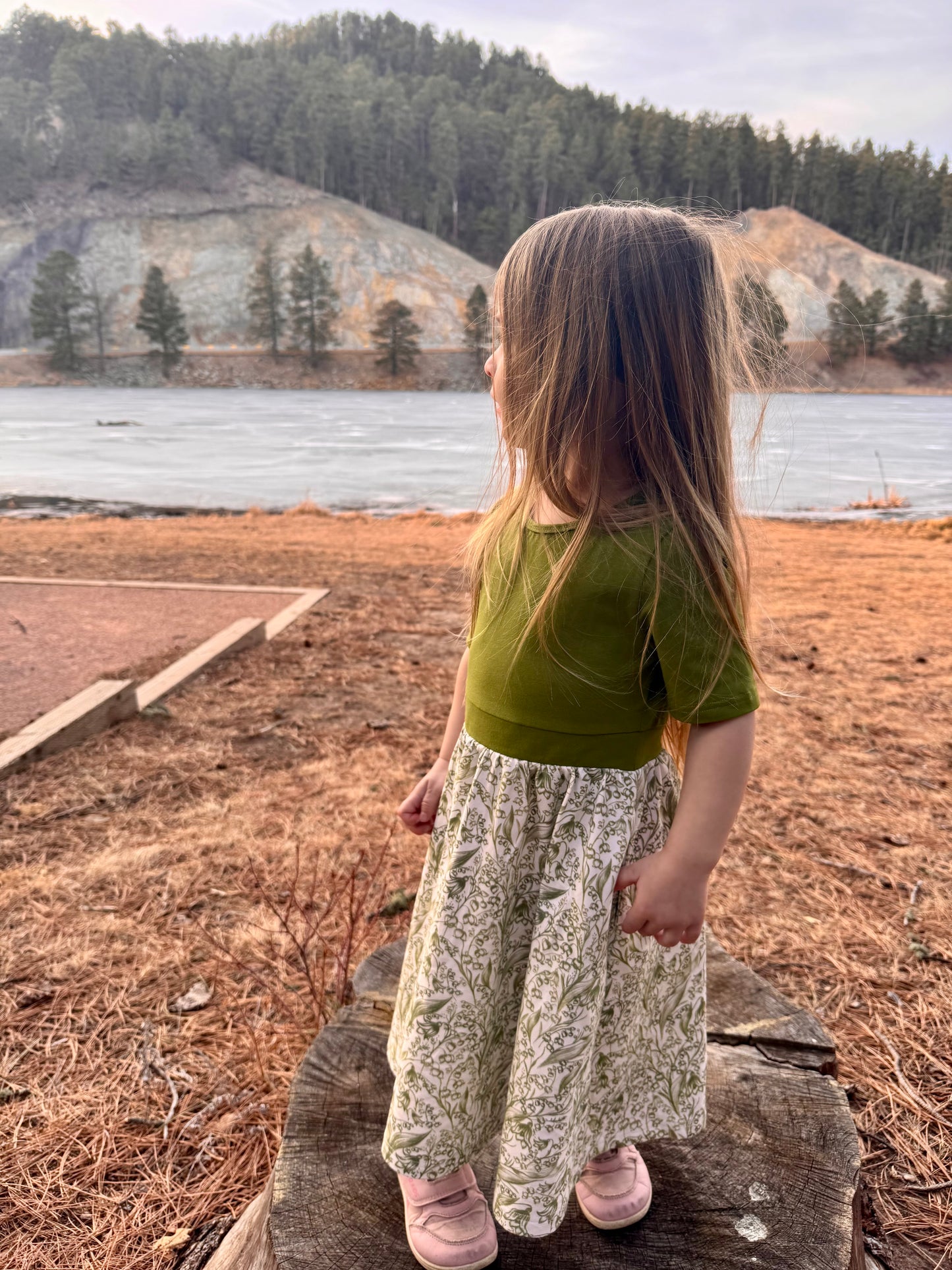 Little Girls Lily of the Valley Dress