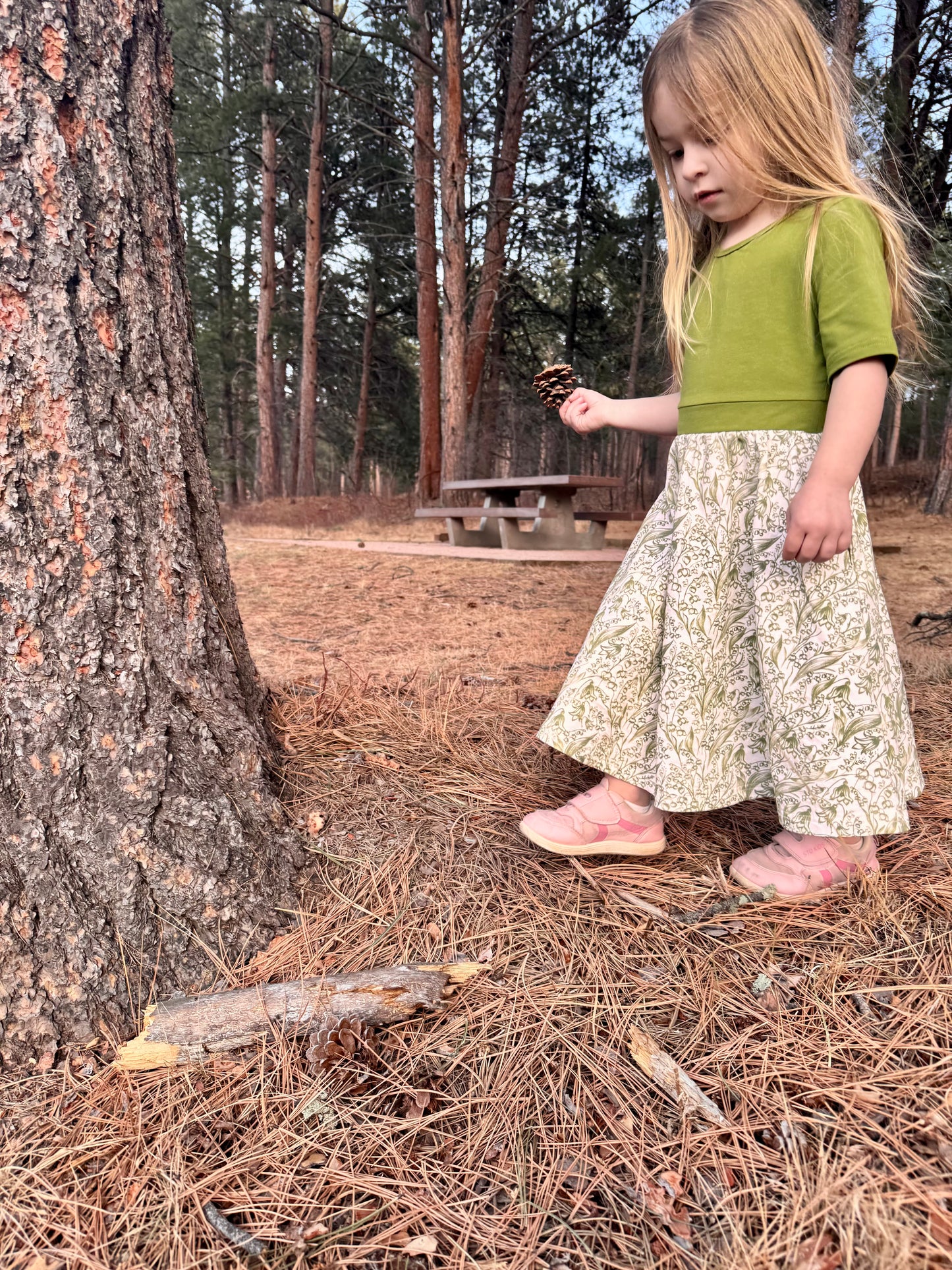 Little Girls Lily of the Valley Dress