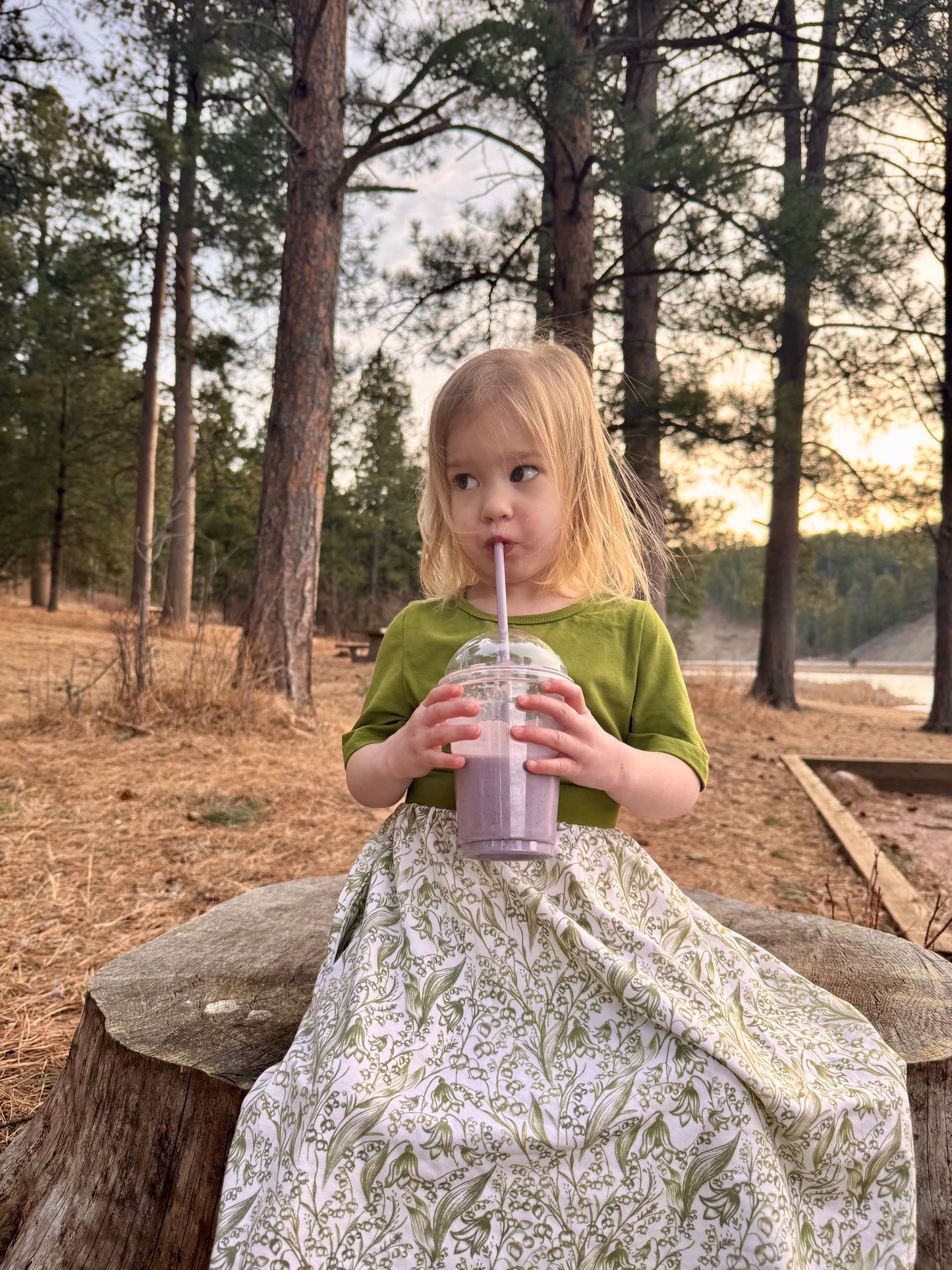 Little Girls Lily of the Valley Dress