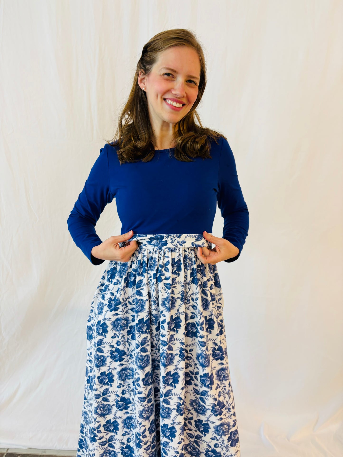 Women's Blue Horizon Dress (Nursing and Non-Nursing Options)