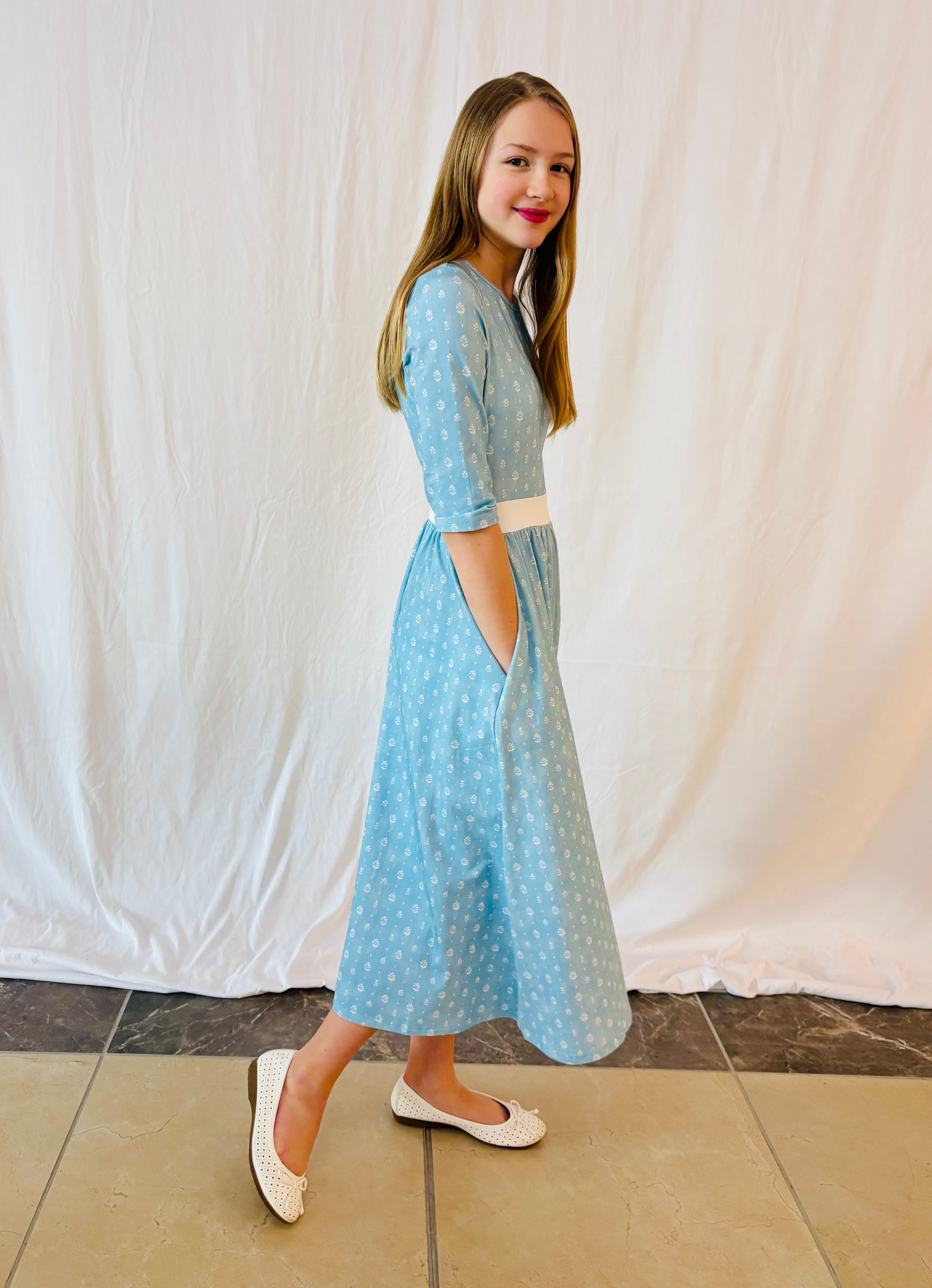 Women's Blue Chrie (Nursing and Non-Nursing Options) Poppy Joy Dresses Women's Blue Chrie (Nursing and Non-Nursing Options) Poppy Joy Dresses