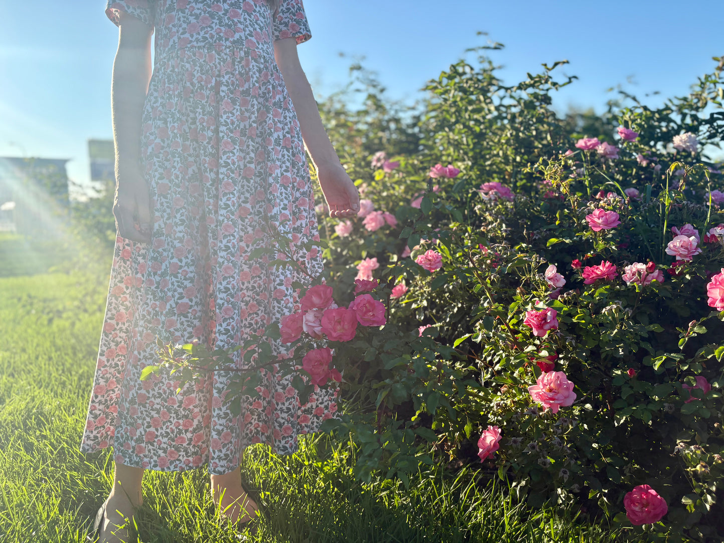 Women’s Shower of Roses Dress (Nursing and Non-Nursing Options)