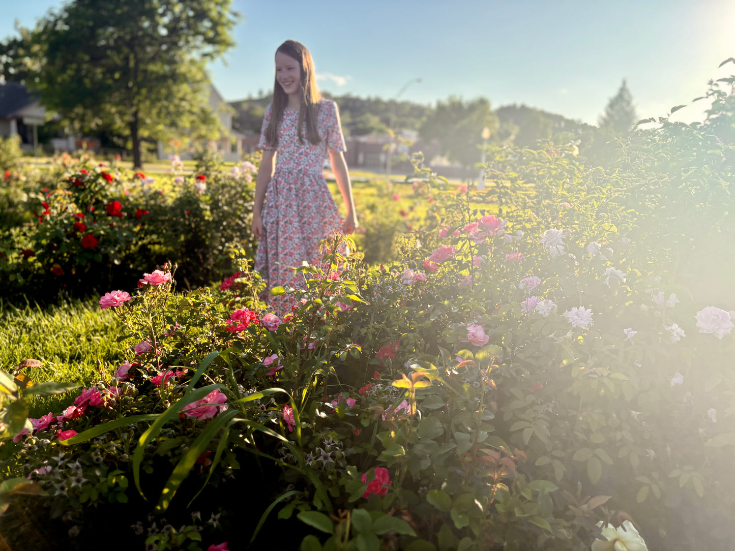 Women’s Shower of Roses Dress (Nursing and Non-Nursing Options)