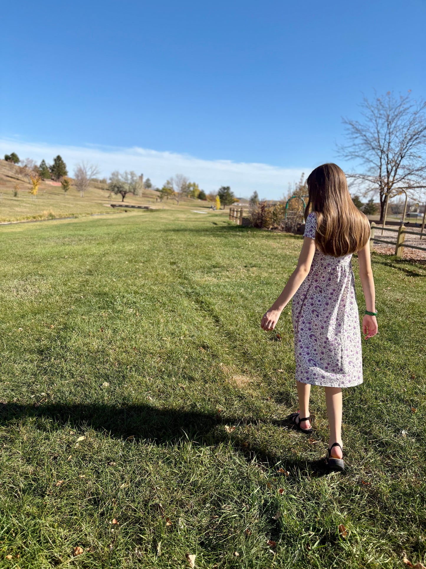 Tween's Pansy Resilience Cotton Twirl Dress