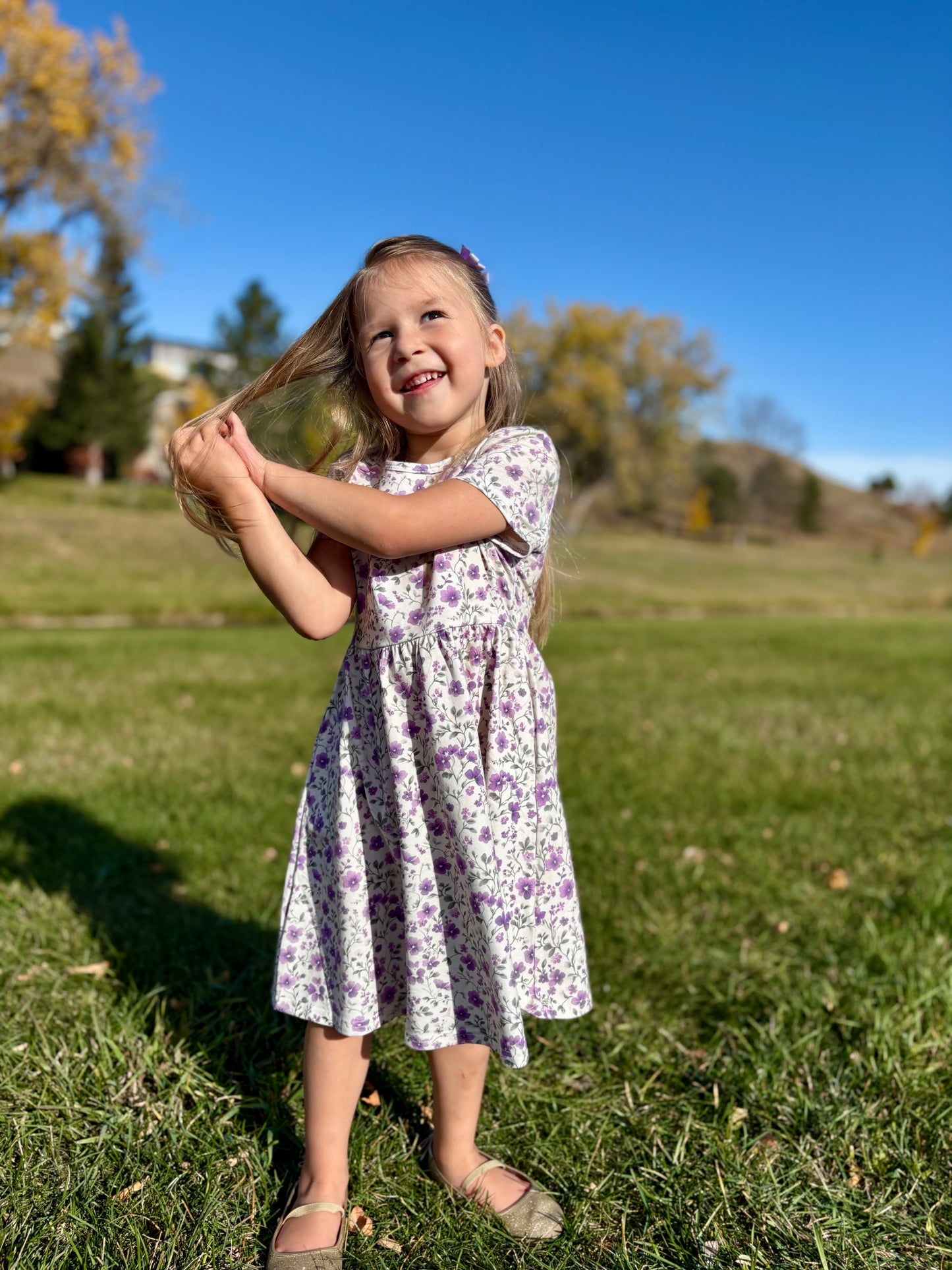 Little Girls Pansy Resilience Dress