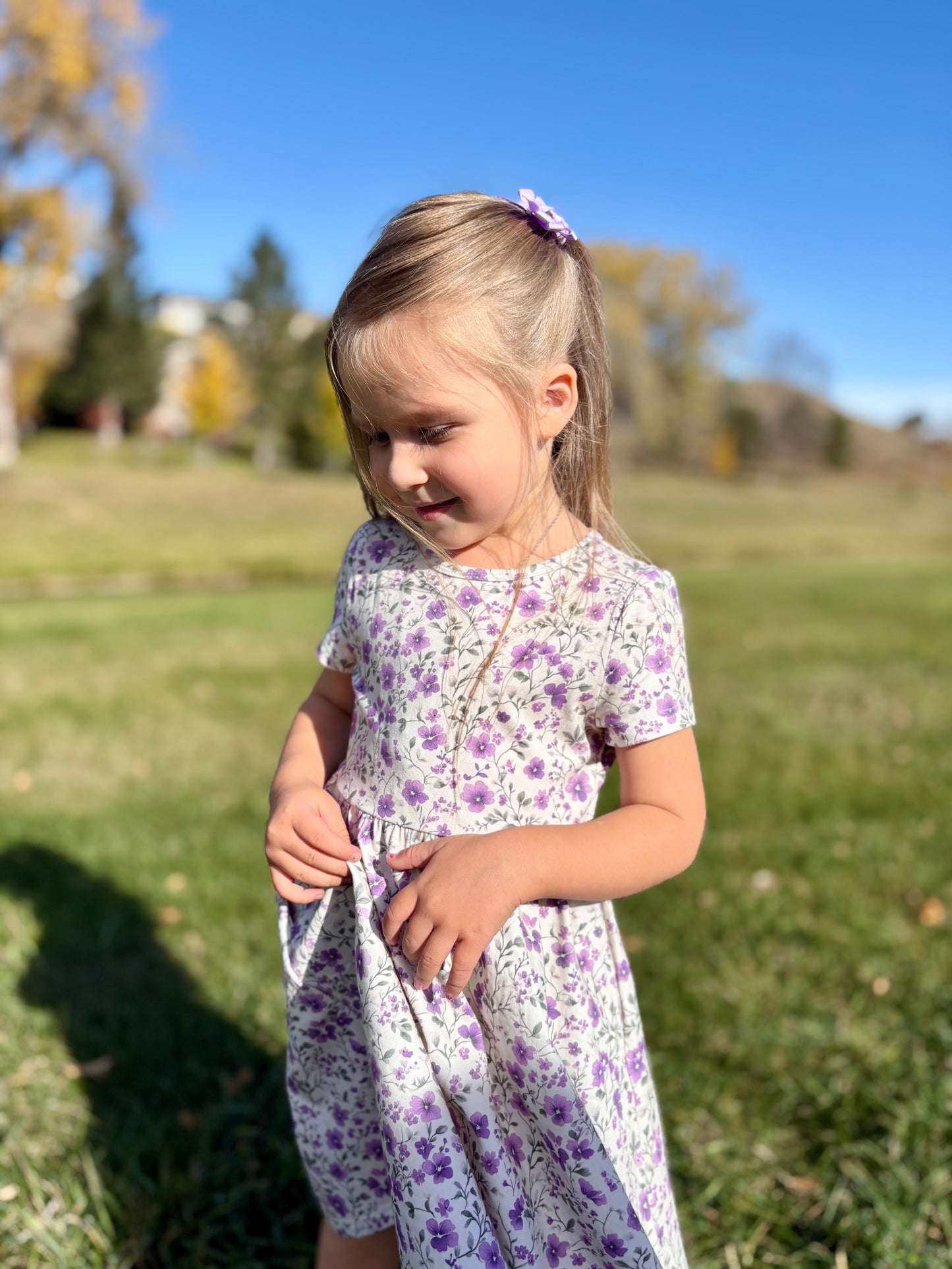 Little Girls Pansy Resilience Dress