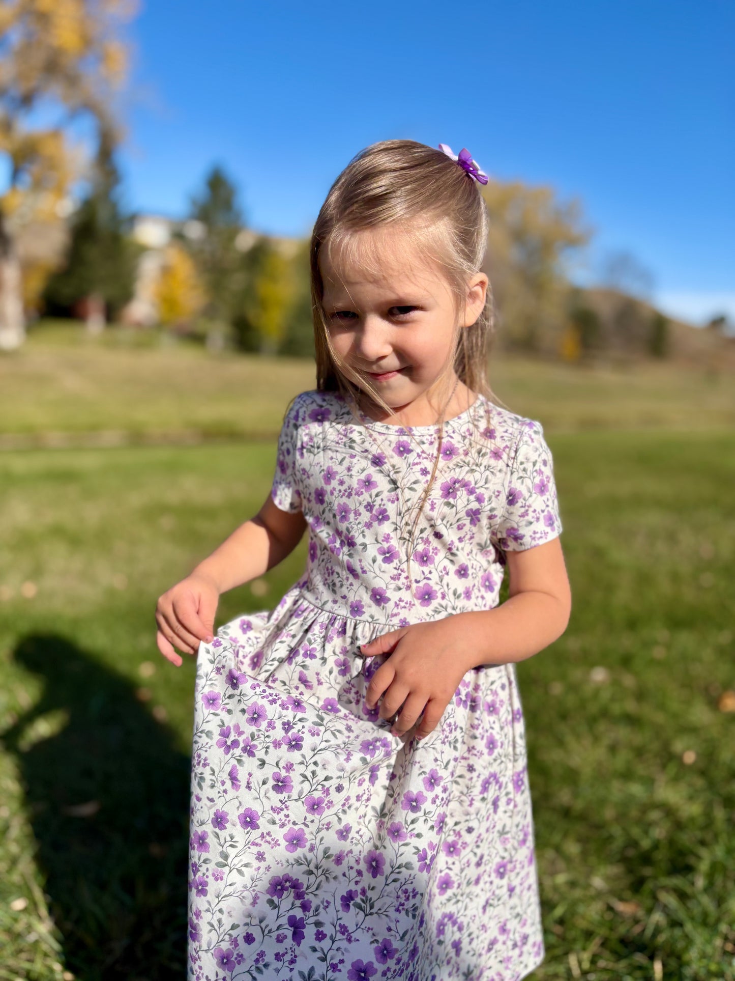 Little Girls Pansy Resilience Dress