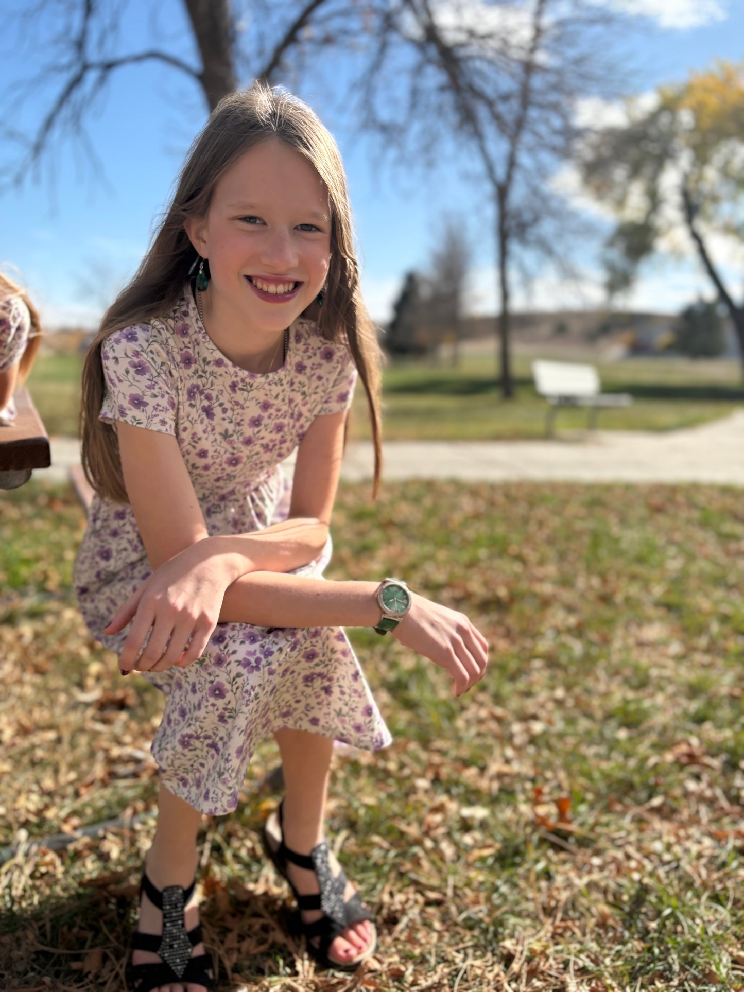 Tween's Pansy Resilience Cotton Twirl Dress