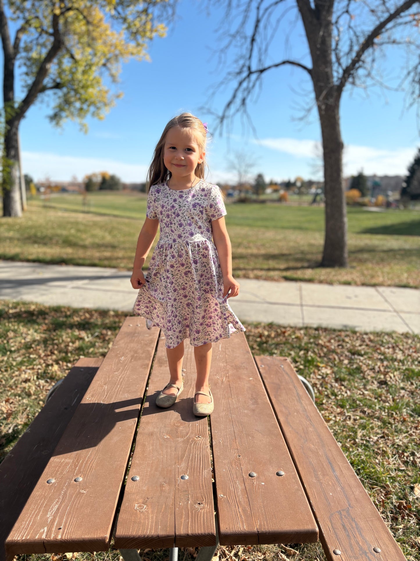 Little Girls Pansy Resilience Dress