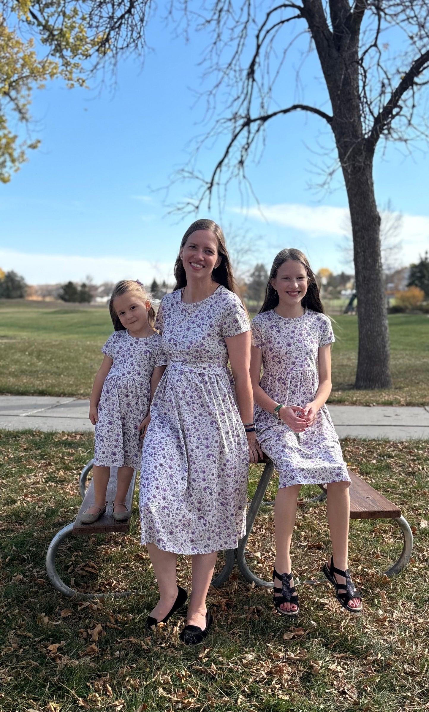 Tween's Pansy Resilience Cotton Twirl Dress