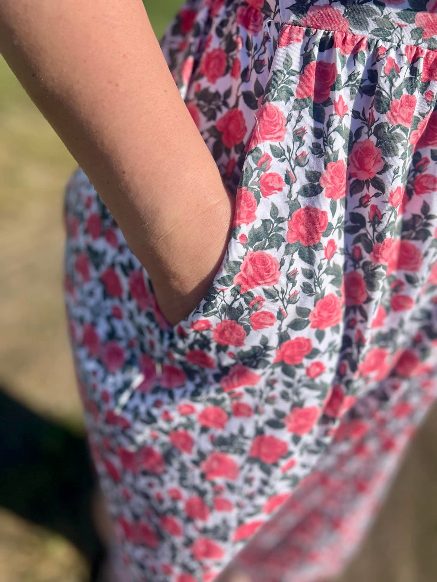 Women’s Shower of Roses Dress (Nursing and Non-Nursing Options)