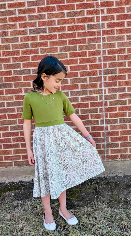 Little Girls Lily of the Valley Dress
