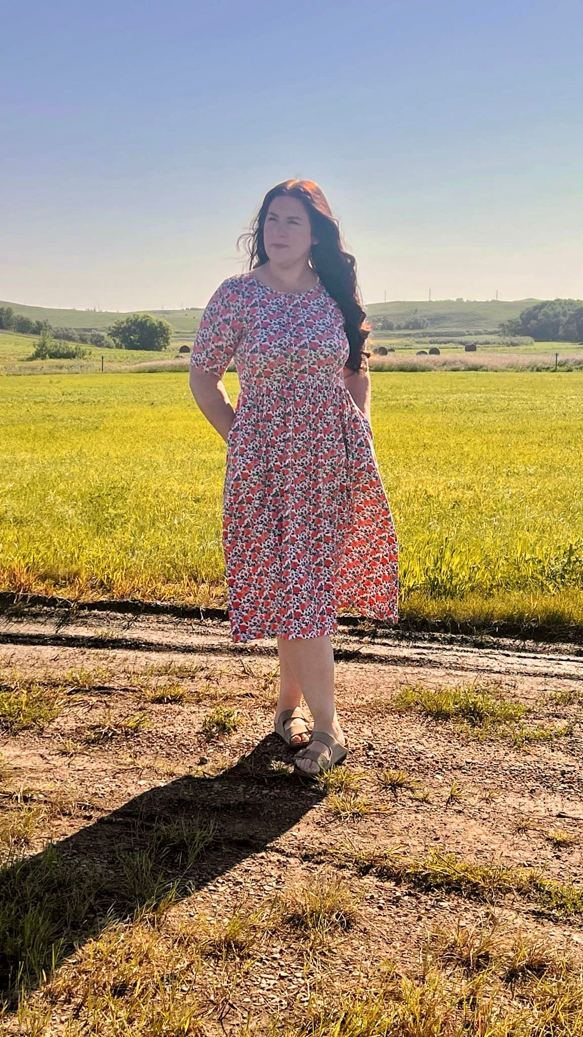 Women’s Shower of Roses Dress (Nursing and Non-Nursing Options)