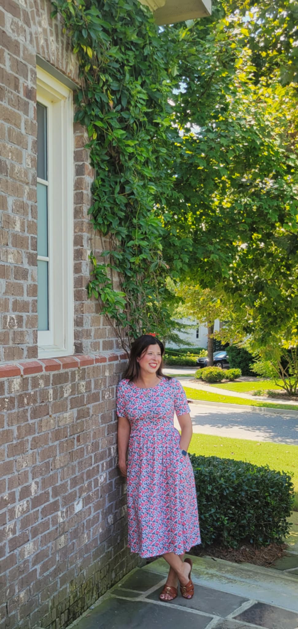 Women’s Shower of Roses Dress (Nursing and Non-Nursing Options)